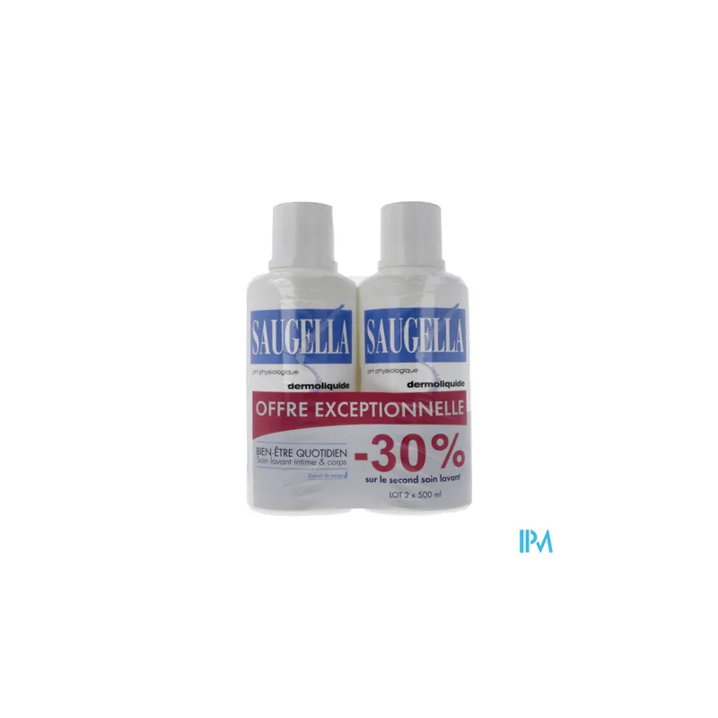 SAUGELLA DERMOLIQUIDE 500ML X2