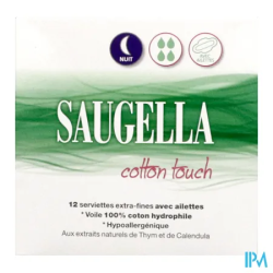 SAUGELLA COT TOUCH SERV NUIT 12