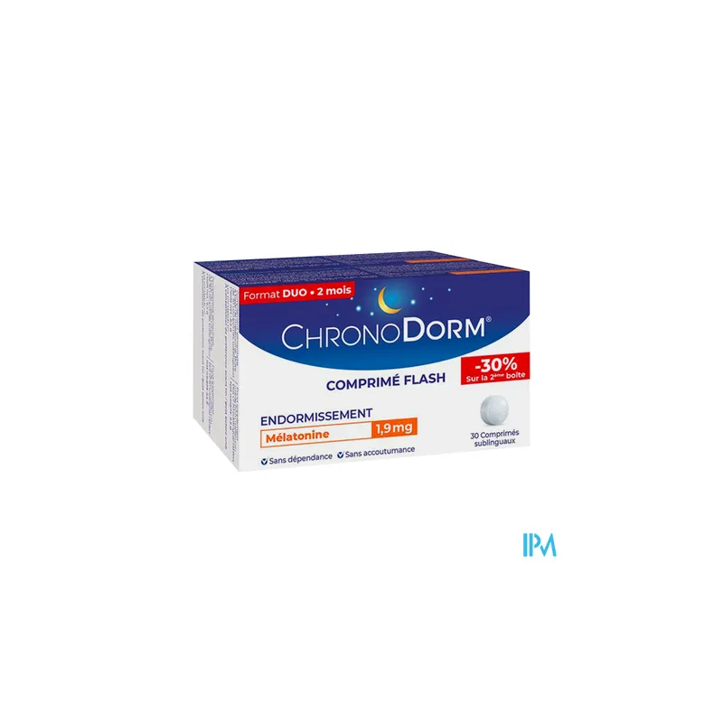 CHRONODORM MELATONINE 1,9MG 30X2