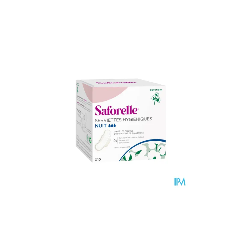 SAFORELLE COTON PROT SERV NUIT 10