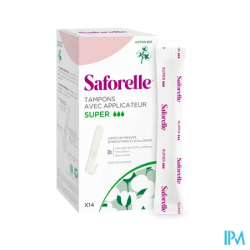 SAFORELLE TAMPON SUPER A/APPL 14