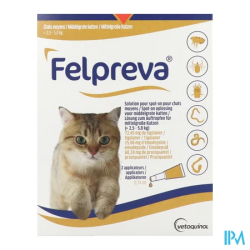 Felpreva spot on chat moy 0 74mlx2 - La Grande Pharmacie