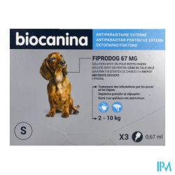 FIPRODOG 67MG SPOTON PT/CHIEN PIP3