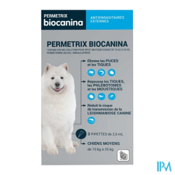 Permetrix m chien pipette 3 - La Grande Pharmacie
