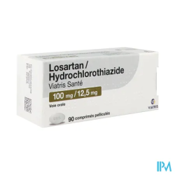 Losartan hyd 100 12 5mg vts cpr 90 - La Grande Pharmacie