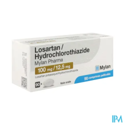Losartan hyd 100 12 5mg vts cpr 90 - La Grande Pharmacie
