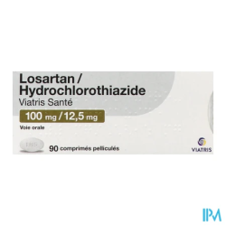 Losartan hyd 100 12 5mg vts cpr 90 - La Grande Pharmacie