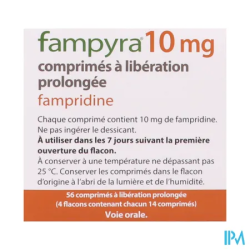 Fampyra lp 10mg fl cpr 56 - La Grande Pharmacie
