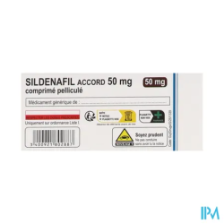 Sildenafil 50mg accord cpr 12 - La Grande Pharmacie