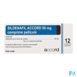 Sildenafil 50mg accord cpr 12 - La Grande Pharmacie