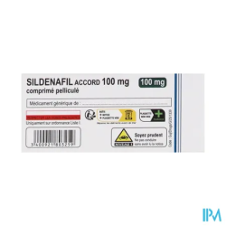 Sildenafil 100mg accord cpr 12 - La Grande Pharmacie