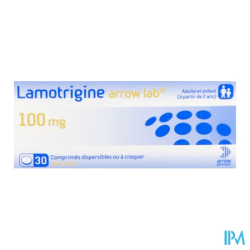 Lamotrigine 100mg arrow cpr disp30 - La Grande Pharmacie