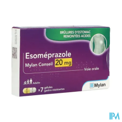 Esomeprazole 20mg vts cons gel 7 - La Grande Pharmacie