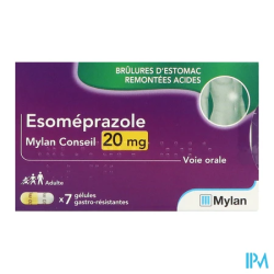 Esomeprazole 20mg vts cons gel 7 - La Grande Pharmacie