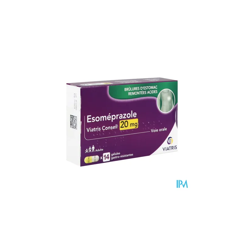 Esomeprazole 20mg vts cons gel 14 - La Grande Pharmacie