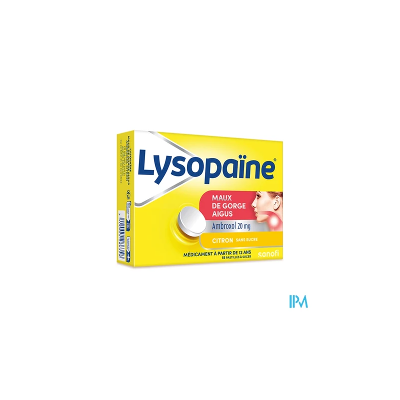 Lysopaine citron 20mg s s past 18 - La Grande Pharmacie