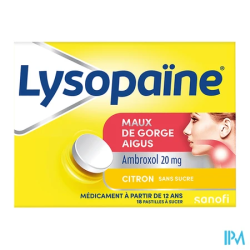 Lysopaine citron 20mg s s past 18 - La Grande Pharmacie