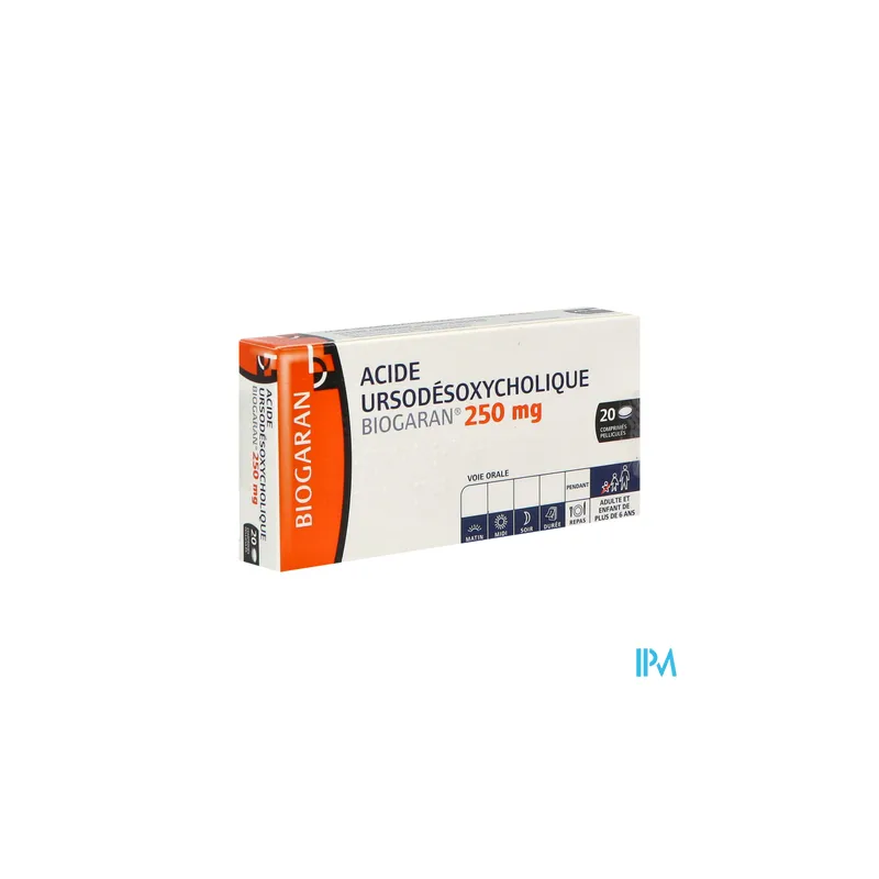 Ursodesoxy acide 250mg biog cpr 20 - La Grande Pharmacie