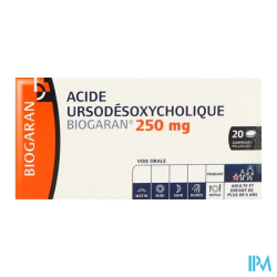 Ursodesoxy acide 250mg biog cpr 20 - La Grande Pharmacie