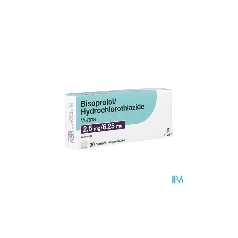 Bisoprolol hyd 2 5 6 25mg vt c30x1 - La Grande Pharmacie