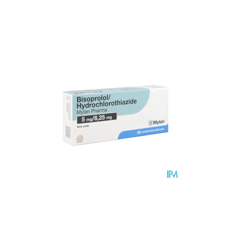 Bisoprolol hyd 5 6 25mg vts cp30x1 - La Grande Pharmacie