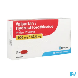 Valsartan hyd 160 12 5mg vts cpr30 - La Grande Pharmacie