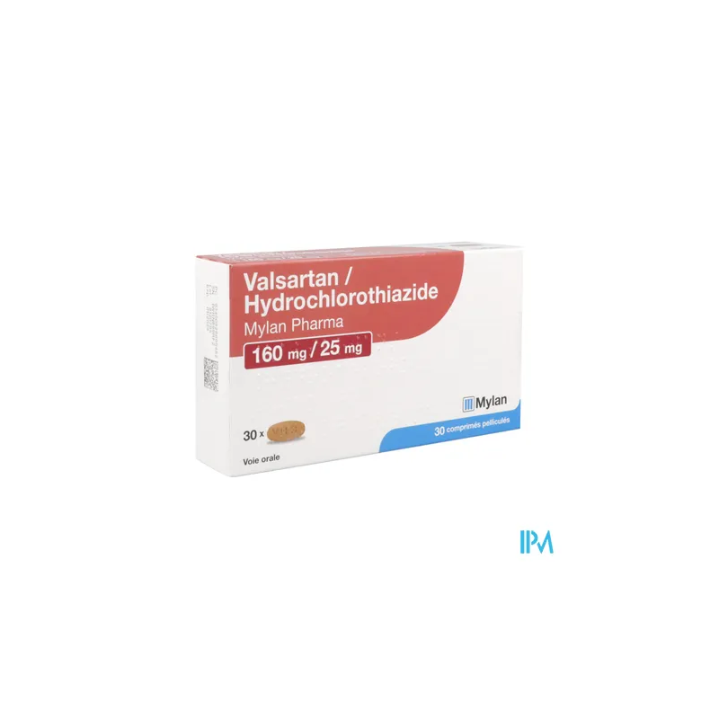 Valsartan hyd 160 25mg vts cpr 30 - La Grande Pharmacie