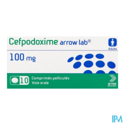 Cefpodoxime 100mg arrow cpr 10 - La Grande Pharmacie