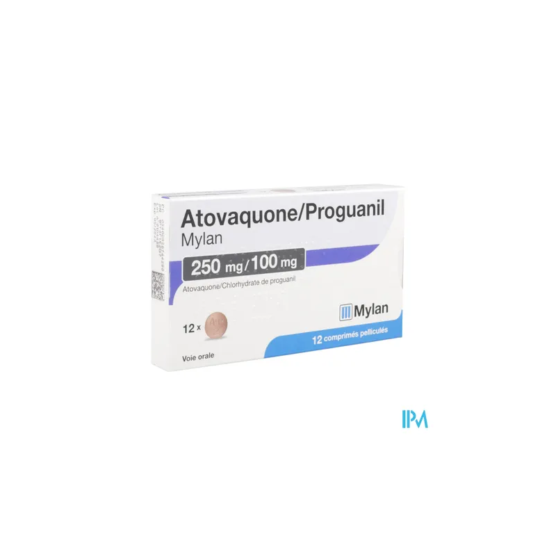 Atovaqu prog 250 100mg vts cpr12x1 - La Grande Pharmacie