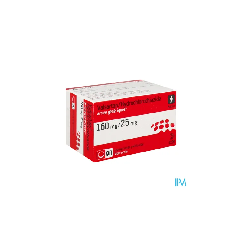 VALSARTAN/HYD 160/25MG ARW CPR 90