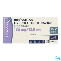 IRBESARTAN/HYD 150/12,5MG BGR CP30