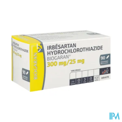 IRBESARTAN/HYD 300/25MG BGR CP90