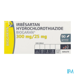 IRBESARTAN/HYD 300/25MG BGR CP90