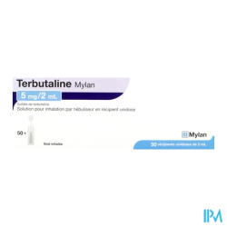TERBUTALINE 5MG/2ML VTS DOSE 50