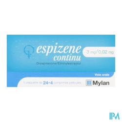 ESPIZENE CONTINU 3/0,02MG 1X24+4