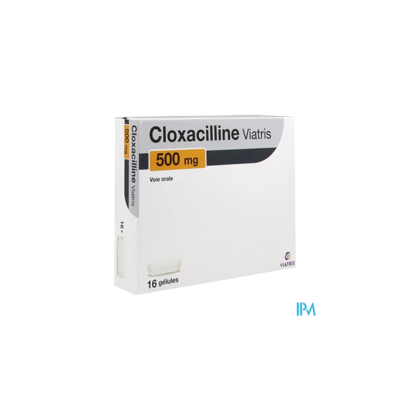 CLOXACILLINE 500MG VIATRIS GEL 16