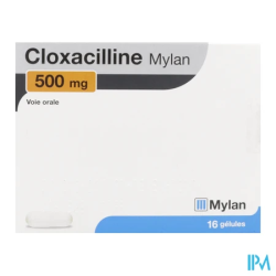 CLOXACILLINE 500MG VIATRIS GEL 16