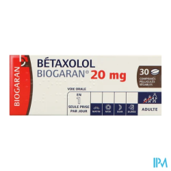 BETAXOLOL 20MG BIOGARAN CPR SEC 30