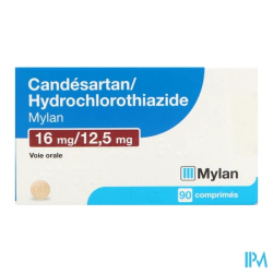 CANDESARTAN/HYD 16/12,5MG VTS CP90
