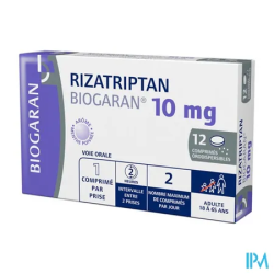 RIZATRIPTAN 10MG BIOG CPR OROD 12