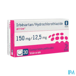 IRBESARTAN/HYD 150/12,5MG ARW CP30