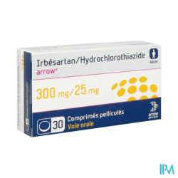 IRBESARTAN/HYD 300/25MG ARW CP30