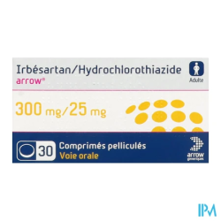 IRBESARTAN/HYD 300/25MG ARW CP30