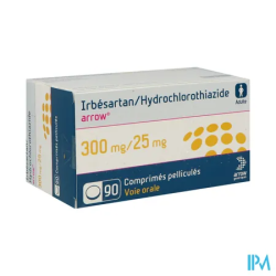 IRBESARTAN/HYD 300/25MG ARW CP90