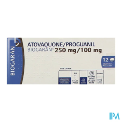 ATOVAQU/PROG 250/100MG BIOG CPR12