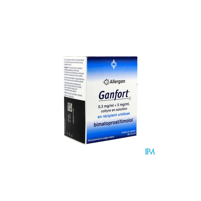 GANFORT 0,3MG/5MG/ML UNID 0,4ML 30