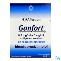 GANFORT 0,3MG/5MG/ML UNID 0,4ML 30
