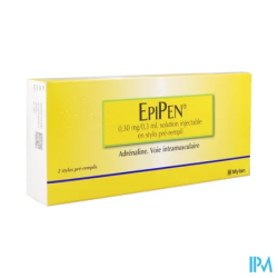 EPIPEN 0,3MG/0,3ML STYLO IM 2
