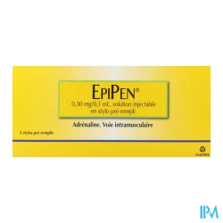 EPIPEN 0,3MG/0,3ML STYLO IM 2