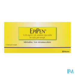 EPIPEN 0,3MG/0,3ML STYLO IM 2